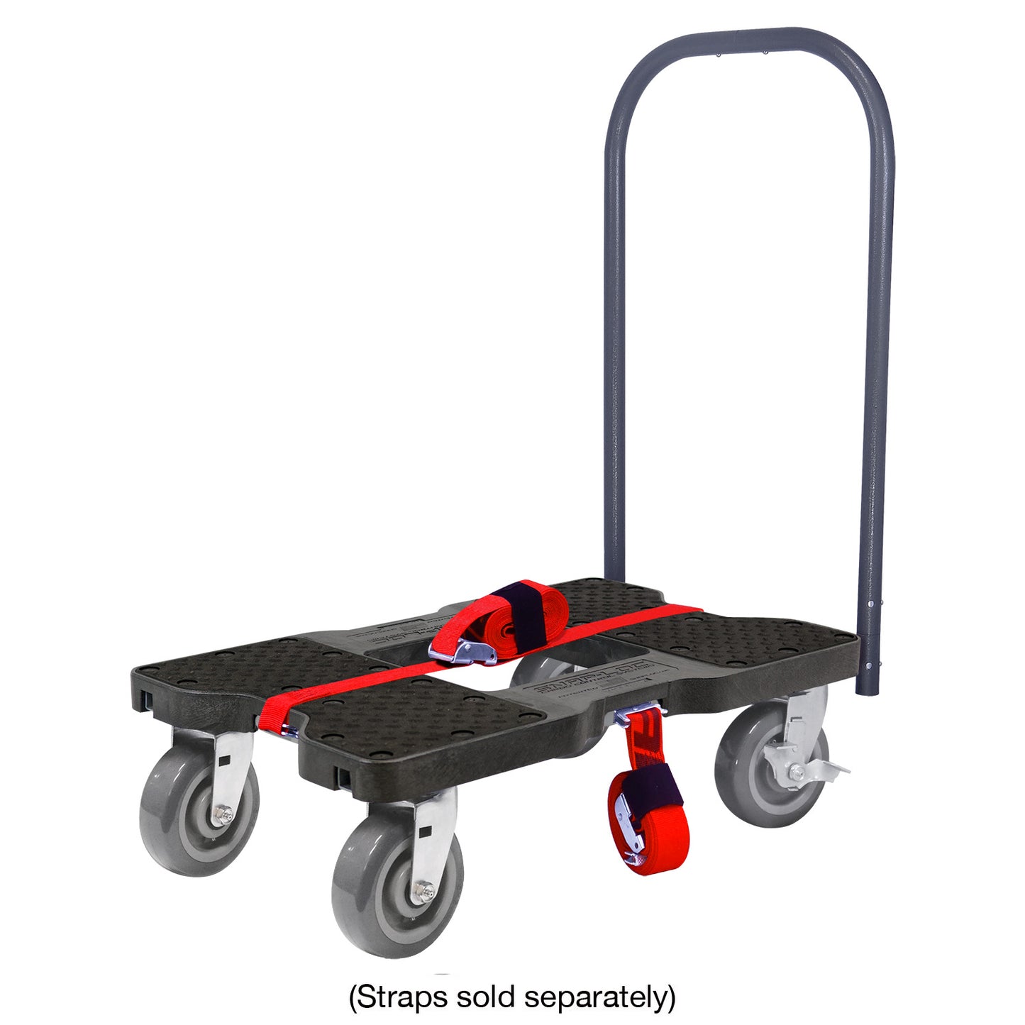 Snap-Loc E-Track Dolly – Super-Duty, 1,800 lb Capacity with 6” Polyurethane Swivel Casters - Red