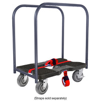 Snap-Loc E-Track Dolly – Super-Duty, 1,800 lb Capacity with 6” Polyurethane Swivel Casters - Red