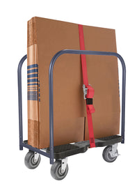 Snap-Loc E-Track Dolly – Super-Duty, 1,800 lb Capacity with 6” Polyurethane Swivel Casters - Red