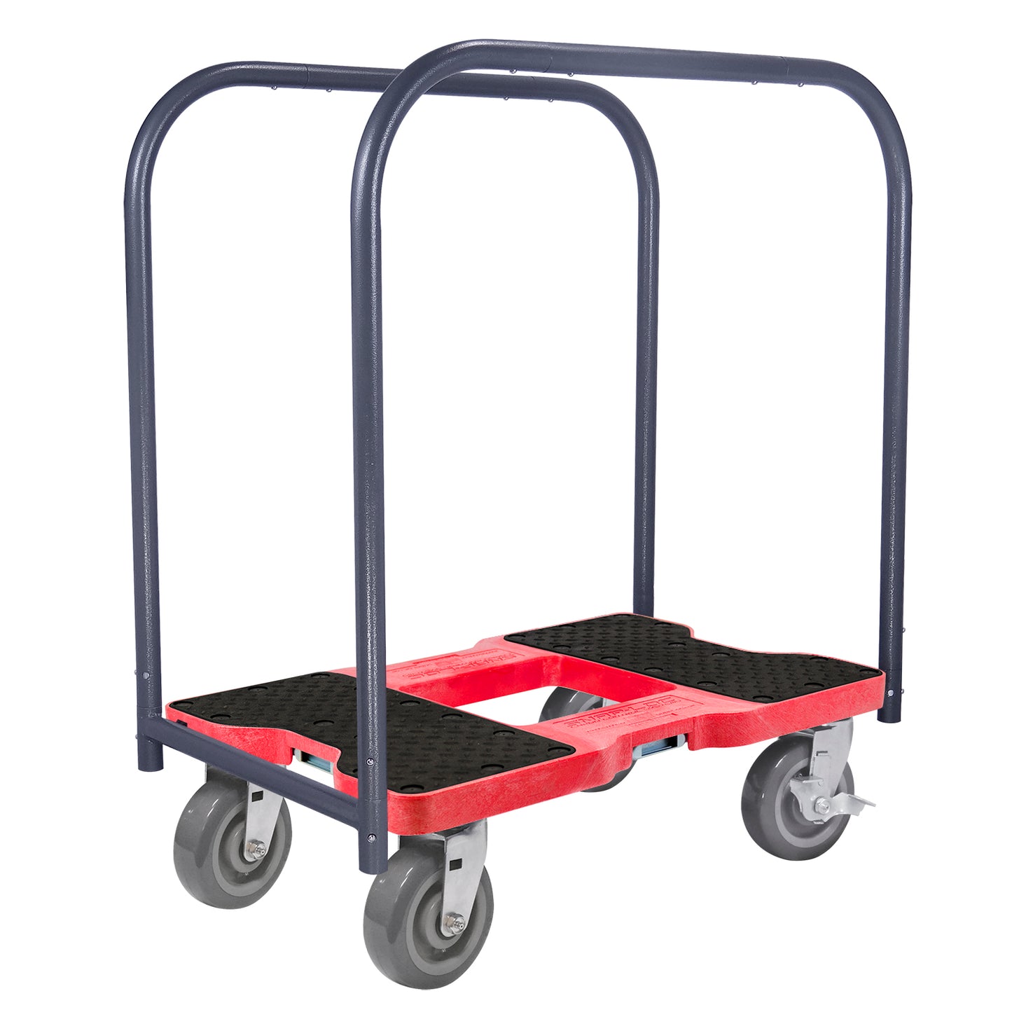 Snap-Loc E-Track Dolly – Super-Duty, 1,800 lb Capacity with 6” Polyurethane Swivel Casters - Red