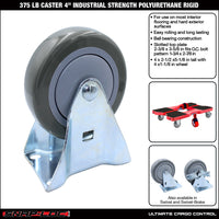 Snap-Loc 375 lb 4” Industrial Polyurethane Caster – Rigid