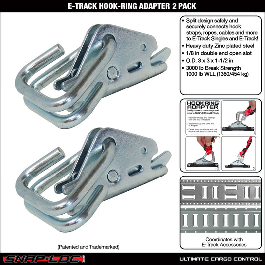 Snap-Loc E-Track Hook-Ring Adapter – Logistic Tie-Down