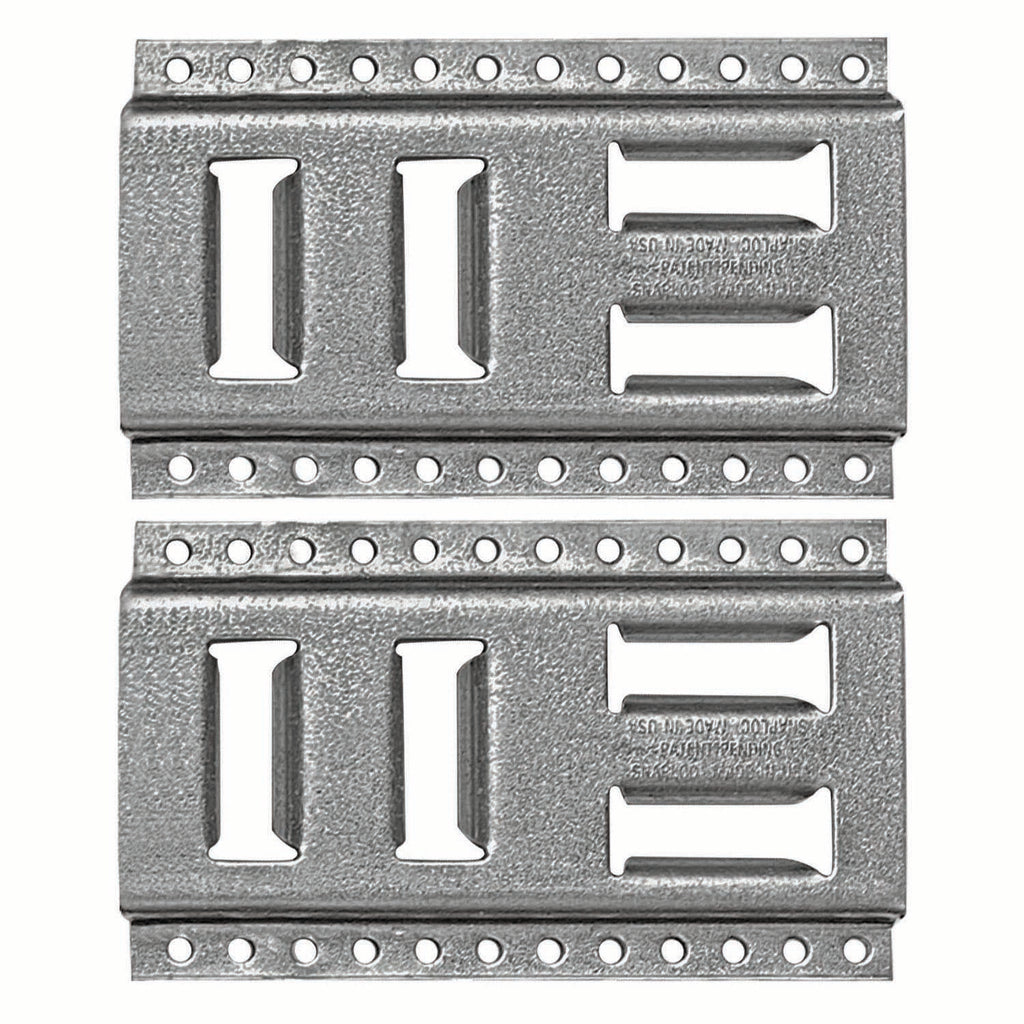 SNAP-LOC Fast-Track E-Track 8 Inch 2-Pack USA Galvanized Steel Horizon ...