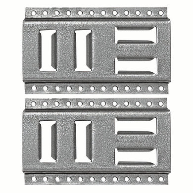 SNAP-LOC Fast-Track E-Track 8 Inch 2-Pack USA Galvanized Steel Horizontal Vertical, Logistic Tie-Down for Pickups, Trucks, Trailers