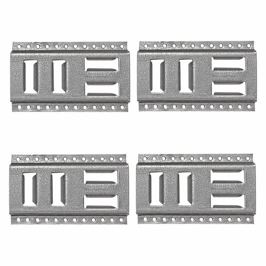 Snap-Loc Fast-Track E-Track 8 Inch USA Galvanized Steel Horizontal Vertical (4 Pack)