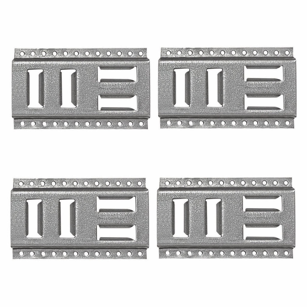 SNAP-LOC Fast-Track E-Track 8 Inch 4-Pack USA Galvanized Steel Horizon ...