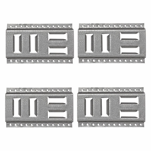 SNAP-LOC Fast-Track E-Track 8 Inch 4-Pack USA Galvanized Steel Horizontal Vertical, Logistic Tie-Down for Pickups, Trucks, Trailers