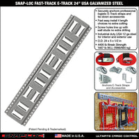 Snap-Loc Fast-Track E-Track 24 Inch USA Galvanized Steel Horizontal Vertical
