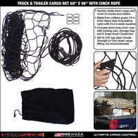 Snap-Loc Cargo Net 60” x 96” with Cinch Rope – Logistic Tie-Down