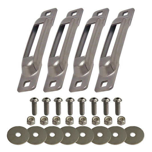 Snap-Loc E-Track Single Anchor – Stainless 4-Pack with Allen Screws, Logistic Tie-Down