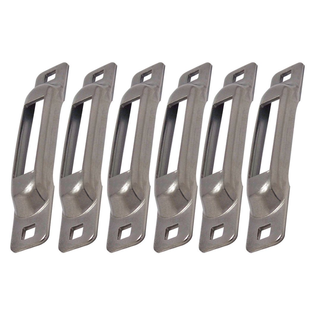 Stainless SNAP-LOC E-Track Single Strap Anchor 6-Pack