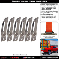 Snap-Loc E-Track Single Anchor – Stainless 6-Pack, Logistic Tie-Down