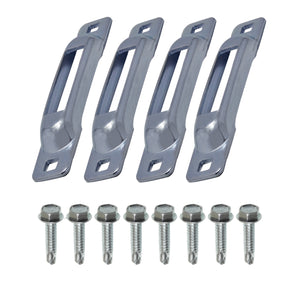 Zinc SNAP-LOC E-Track Single Strap Anchor 4-Pack with Self-Drilling Screws