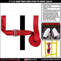 Snap-Loc 2 in x 15 ft Hand Truck Cinch Strap – 1,200 lb