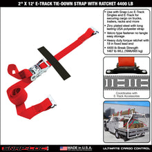 SNAP-LOC 2 in x 12 ft E-Track Ratchet Strap Tie-Down 4,400 lb