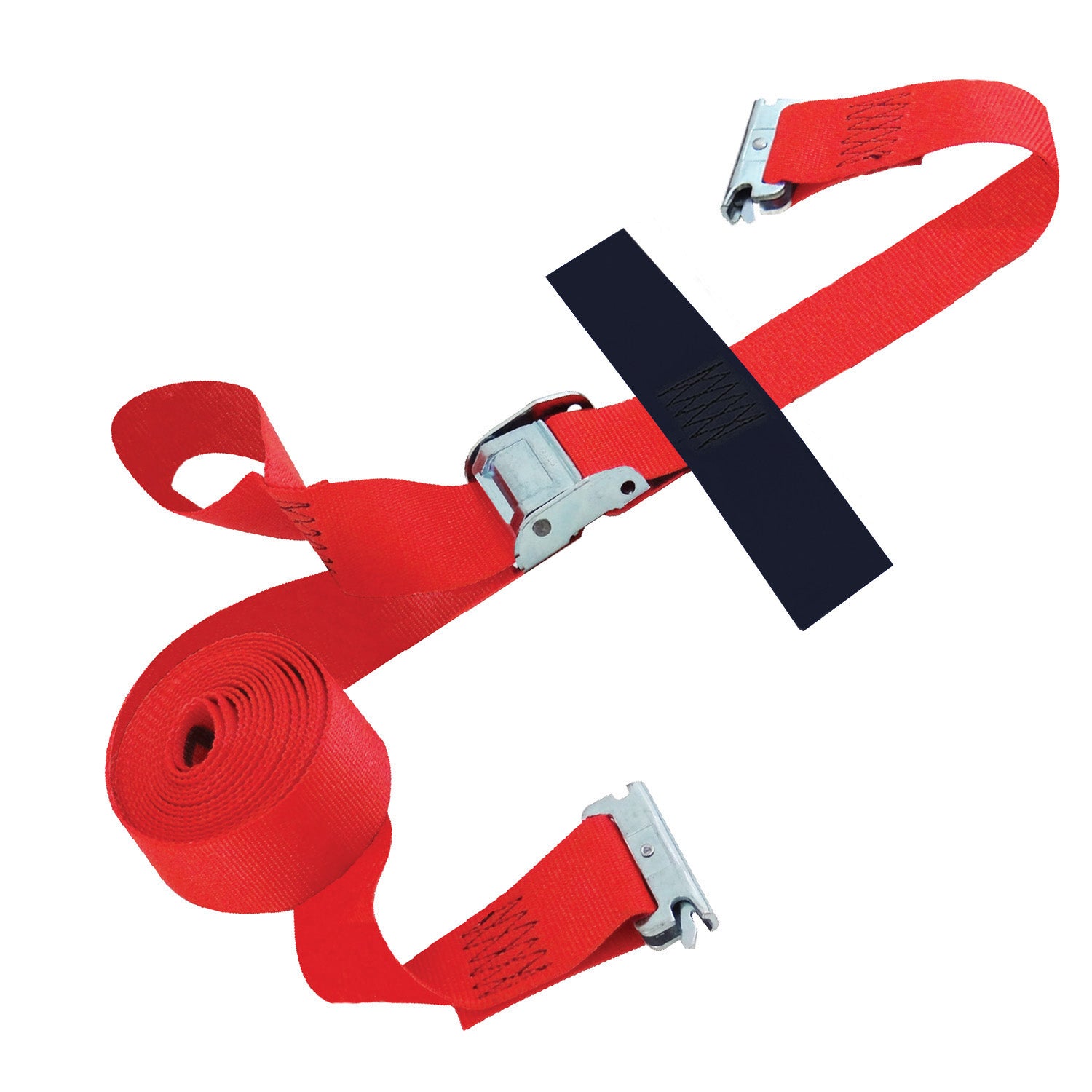 F Track Hold Down Strap -2x16' Cam Buckle Strap w/ F Hook & E Fitting