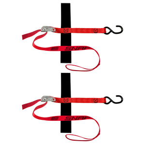 SNAP-LOC 1 in x 4 ft S-Hook Loop Cam Strap Tie-Down 1,500 lb 2-Pack