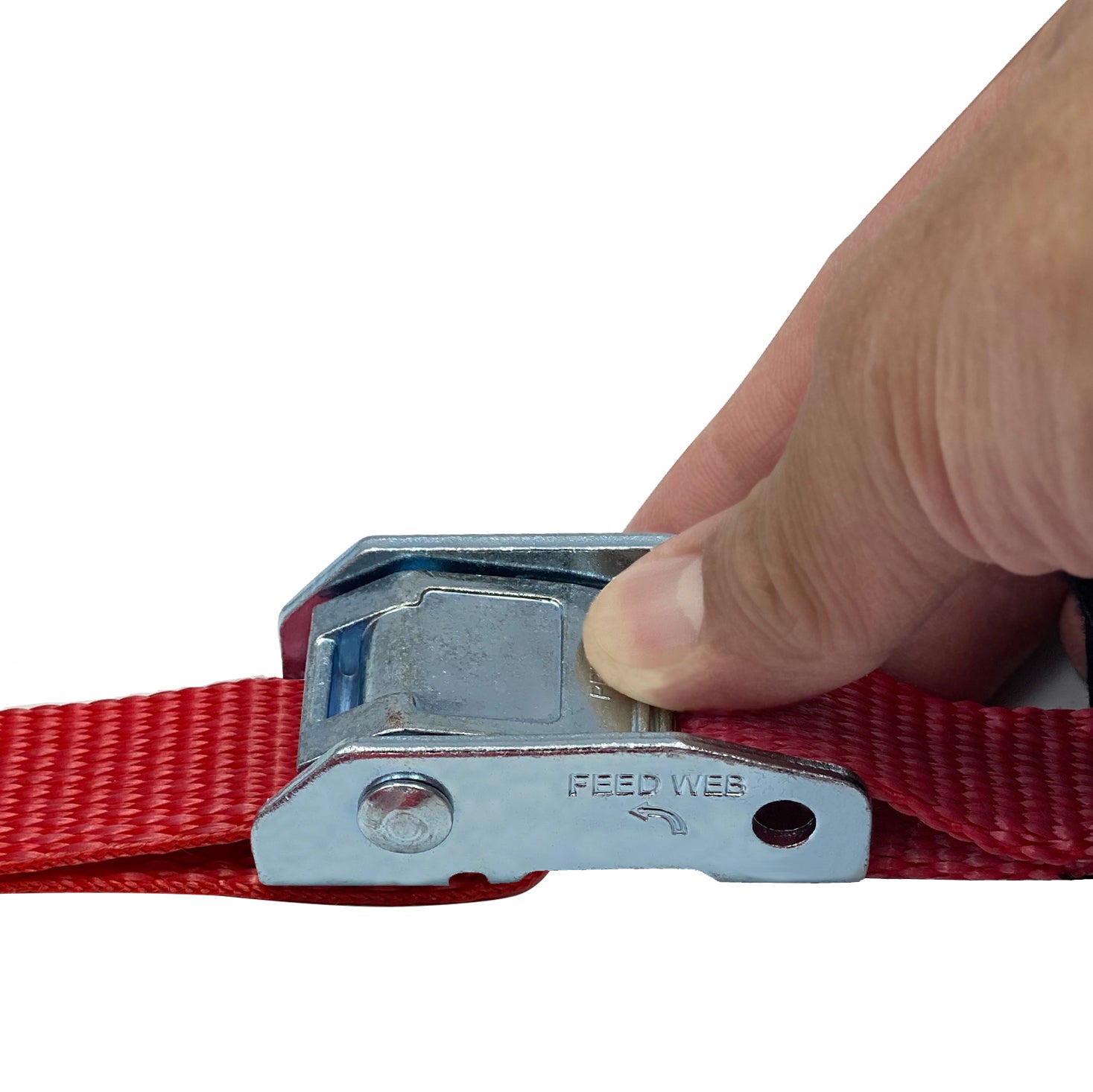 Snap-Loc - S-Hook Loop Strap 1 inch x 4 Foot Cam Red 2 Pack