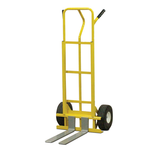 All-Terrain Hand Truck – 600 lb Capacity with Adjustable Pallet Forks and 10” Flat-Free Tires