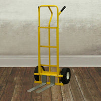 All-Terrain Hand Truck – 600 lb Capacity with Adjustable Pallet Forks and 10” Flat-Free Tires