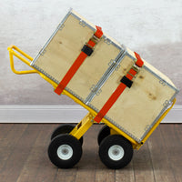 E-Track Hand Truck – All-Terrain, 750 lb Capacity with Load Bar and 4-Wheel 10” Flat-Free Tires