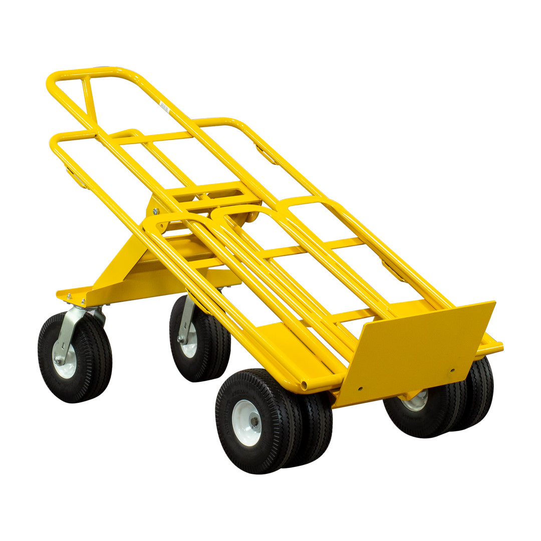 E-Track Hand Truck – All-Terrain, 1,000 lb Capacity with Load Bar and 6-Wheel 10” Flat-Free Tires