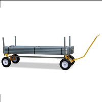 All-Terrain Lumber & Pipe Cart – 2,000 lb Capacity, Adjustable Length with 13” Flat-Free Tires