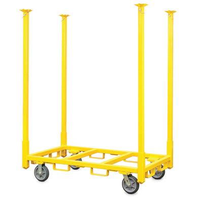 SNAP-LOC 3000 lb Capacity 4 Wheel Chair Table Storage Cart, Oversized Solid Rubber Caster Wheels