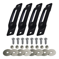 Snap-Loc E-Track Single Tie-Down Anchor Points – Black 4-Pack with Allen Screws