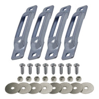 Snap-Loc E-Track Single Tie-Down Anchor Points – Zinc-Plated 4-Pack with Allen Screws