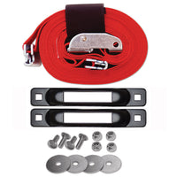 Snap-Loc E-Track Tailgate Anchor Kit with 2-inch x 16-foot cam strap and 3,000 lb break strength.