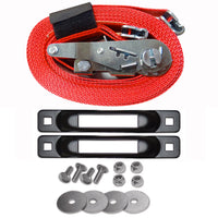 Snap-Loc E-Track Truck and Trailer Anchor Kit with 2-inch x 16-foot ratchet strap and 4,400 lb break strength.