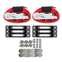 Snap-Loc six-pack E-Track Truck and Trailer Anchor Kit with 2-inch x 16-foot ratchet straps and 4,400 lb break strength.