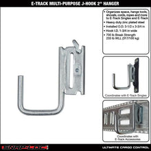 SNAP-LOC E-Track Multi-Purpose J-Hook 2 Inch Hanger