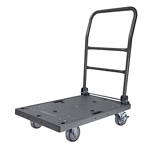 SNAP-LOC 500 lb DIY Easy-Move Push Cart Platform Truck