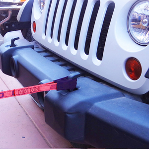 SNAP-LOC 1 in x 15 ft Heavy Duty Tow Recovery Strap 7,000 lb