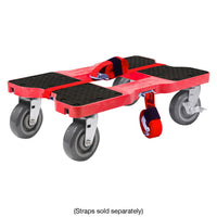 Snap-Loc E-Track Dolly – Super-Duty, 1,800 lb Capacity with 6” Polyurethane Swivel Casters - Red