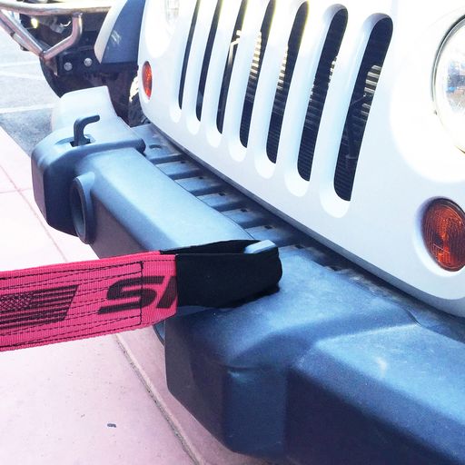 SNAP-LOC 4 in x 30 ft Heavy Duty Tow Recovery Strap 30,000 lb