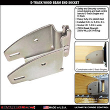 SNAP-LOC E-Track Wood Beam End Socket