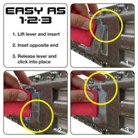Snap-Loc 2 in x 12 ft Cam Strap – 3,000 lb