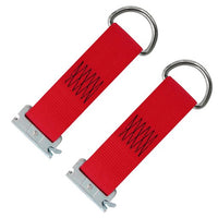 Snap-Loc 2” x 9” E-Track D-Ring Strap – 4,400 lb – 2-Pack