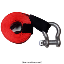 SNAP-LOC 2 in x 30 ft Heavy Duty Tow Recovery Strap 10,000 lb