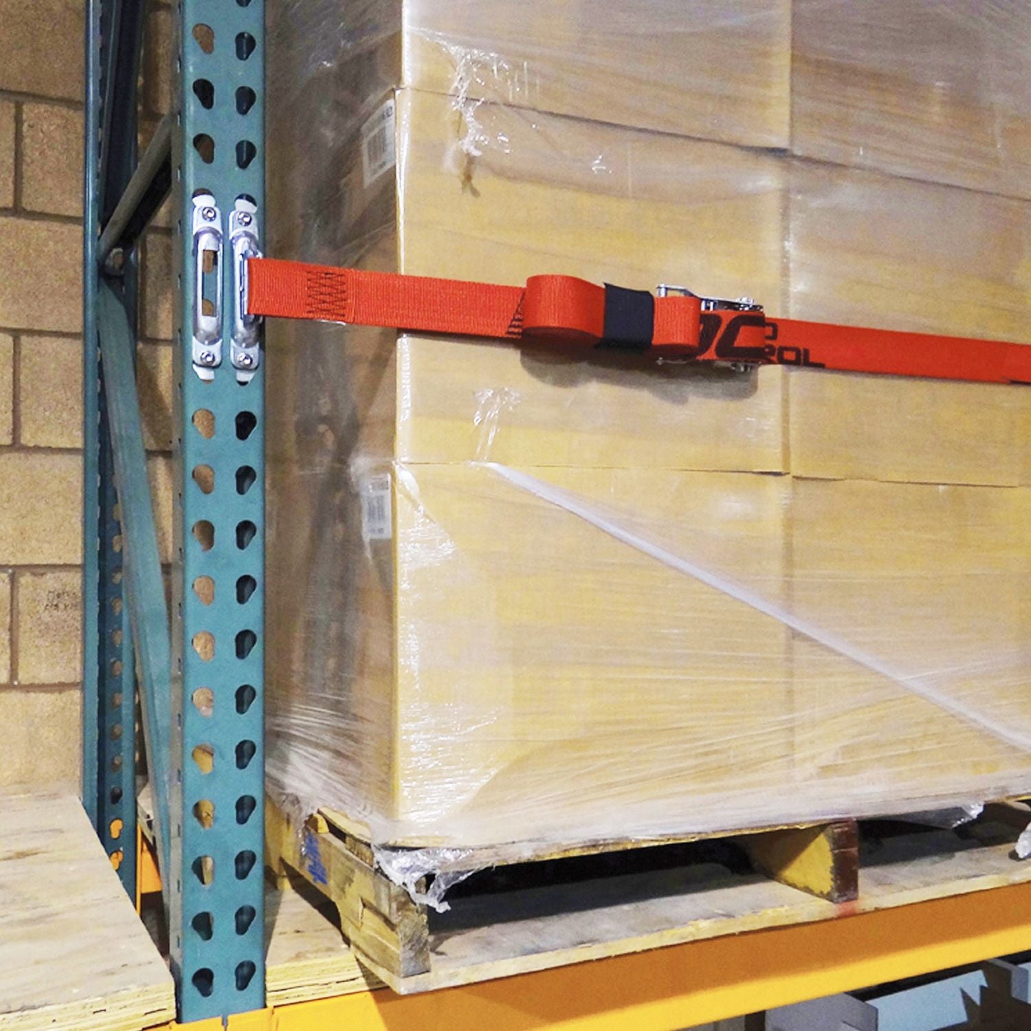 2" x 16' E-Track Ratchet Strap; 6" Fixed End - Black | Cargo Equipment 2" x 16' E-Track Ratchet Strap; 6" Fixed End - Black | Cargo Equipment